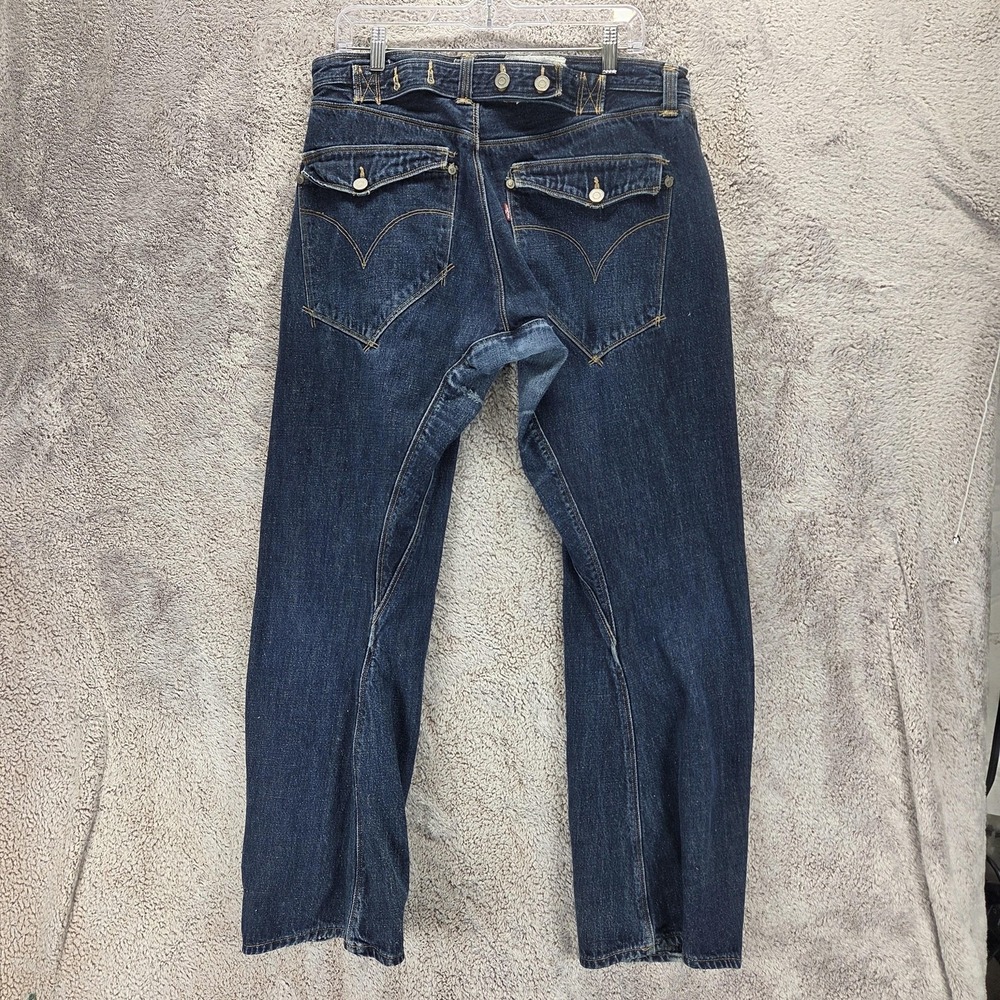 VTG Levis Engineered Jeans Mens Twisted Cinch Back 10th Anniversary Fits 34x30